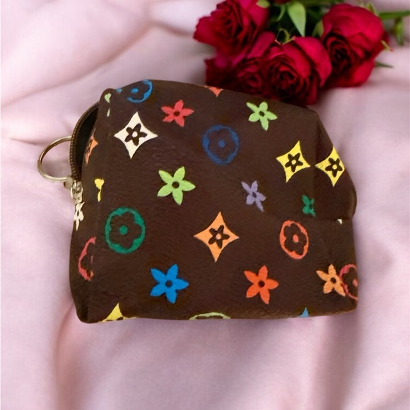 Monogram Bag Charm Coin Pouch - Picture 2 of 2